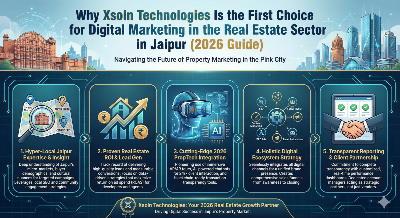 Xsoln Technologies – Jaipur’s No.1 Digital Marketing Partner for the Real Estate Sector (2026)